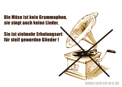 Witzbild: Grammophon Möse