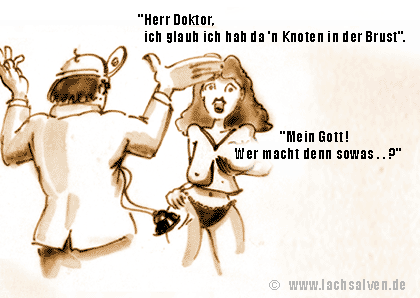 Witzbild: Doktor Frau Brust