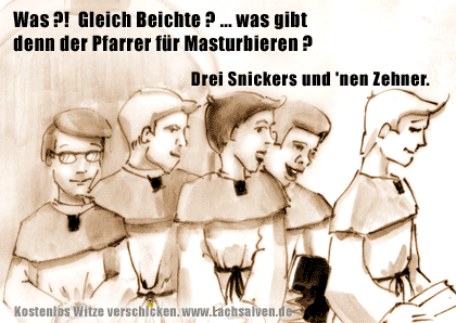 Witzbild: Beichte Pfarrer 