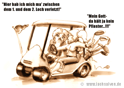 Witzbild: Golf Pflaster 