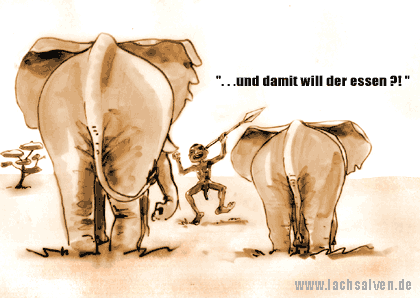 Elefanten Rüssel Eingeborener