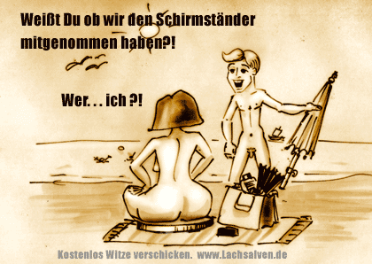 Strand, Strandschirm, Mutter und Kind