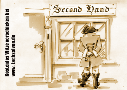 Witzbild: Pirat, Second Hand